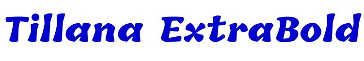 Tillana ExtraBold шрифт